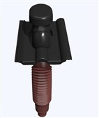 KMB BETA Taška plastová odvětrávací Beta o 160 mm černá